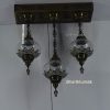 osmanlı avize ,orjinal eskitme sarkıt avize ,otantik lamba 3 lü dikdörtgen osmanlı şefaf çatlak lazerli avize tavana sıfır 4